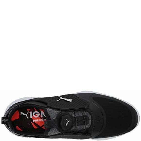 PUMA GOLF MEN'S IGNITE PWRADAPT CAGED DISC GOLF SHOE, PUMA BLACK-PUMA SILVE - Picture 6 of 6
